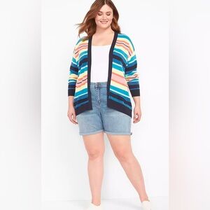 Lane Bryant denim cuffed shorts